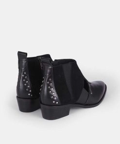 Calzadocalzado MICUIR Botines Planos | Victoria Boots Negro 4Cm