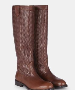 Calzadocalzado MICUIR Botas De Cana Alta | Mexa Boots Marron 2,5Cm