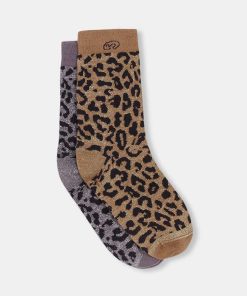 Accesorios MICUIR | Pack 2 Calcetines Glitter Leopardo