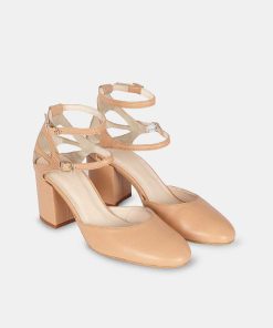 Calzadocalzado MICUIR Zapatos De Tacon | Maria Salon Nude 7Cm