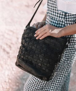 Bolsos MICUIR | Bolso Trenzado Freda Negro