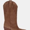 Calzadocalzado MICUIR Botas De Cana Alta | Mestizo Boots Tacon Ante Taupe 7Cm