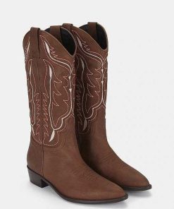 Calzadocalzado MICUIR Botas De Cana Alta | Mestizo Boots Avellana 3,5Cm