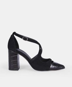 Calzadocalzado MICUIR Zapatos De Tacon | Genoveva Negro 8Cm