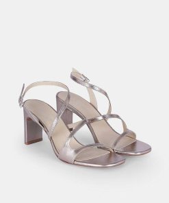 Calzadocalzado MICUIR Sandalias De Tacon | Genara Plata 7Cm