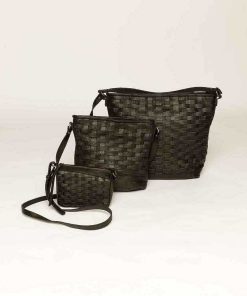 Bolsos MICUIR | Bolso Trenzado Freda Negro