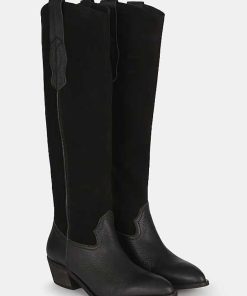 Calzadocalzado MICUIR Botas De Cana Alta | Rodeo Boots Negro 5Cm