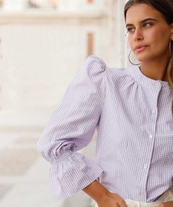 Ropa MICUIR | Blusa Manon Vichy Lila