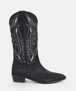 Calzadocalzado MICUIR Botas Cowboy | Mestizo Boots Negras 3,5Cm