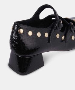 Calzadocalzado MICUIR Mary Jane | Spiga Charol Negro Tachas 4Cm