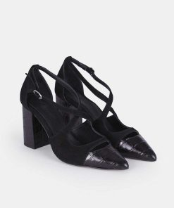 Calzadocalzado MICUIR Zapatos De Tacon | Genoveva Negro 8Cm