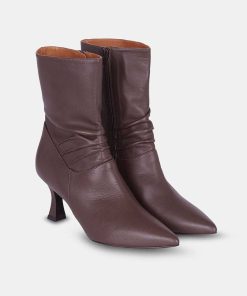 Calzadocalzado MICUIR Botines De Tacon | Barona Boots Marron 7 Cm