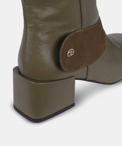 Calzadocalzado MICUIR Botines De Tacon | Duomo Boots Kaki 6Cm