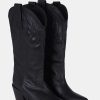 Calzadocalzado MICUIR Botas De Cana Alta | Mestizo Boots Tacon Negro 7Cm