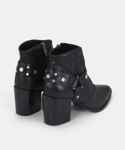 Calzadocalzado MICUIR Botines De Tacon | Petra Boots Negras 7Cm