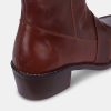 Calzadocalzado MICUIR Botines Planos | Fontana Boots Marron 4,5Cm