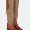 Calzadocalzado MICUIR Botas Cowboy | Rodeo Boots Bicolor Terracota 5Cm