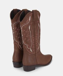 Calzadocalzado MICUIR Botas De Cana Alta | Mestizo Boots Avellana 3,5Cm