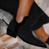 Calzadocalzado MICUIR Botines Planos | Frida Boots Muton Negro 4Cm