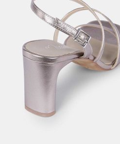 Calzadocalzado MICUIR Sandalias De Tacon | Genara Plata 7Cm