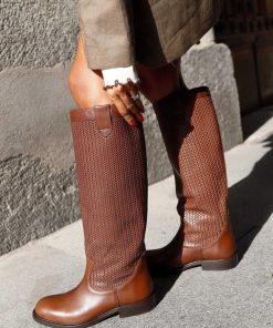 Calzadocalzado MICUIR Botas De Cana Alta | Mexa Boots Marron 2,5Cm