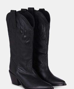 Calzadocalzado MICUIR Botas Cowboy | Mestizo Boots Tacon Negro 7Cm