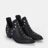 Calzadocalzado MICUIR Botines Planos | Punky Boots Negras 4Cm