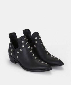 Calzadocalzado MICUIR Botines Planos | Punky Boots Negras 4Cm