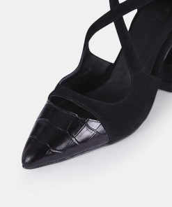 Calzadocalzado MICUIR Zapatos De Tacon | Genoveva Negro 8Cm