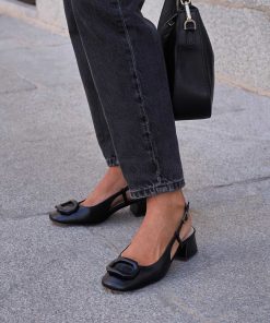 Calzadocalzado MICUIR Sling Back | Scala Negro 4Cm