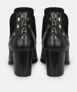 Calzadocalzado MICUIR Botines De Tacon | Punky Boots Negras Con Tacon 7Cm