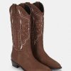 Calzadocalzado MICUIR Botas Cowboy | Mestizo Boots Avellana 3,5Cm