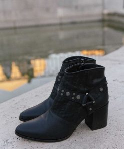 Calzadocalzado MICUIR Botines De Tacon | Petra Boots Negras 7Cm