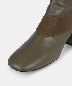 Calzadocalzado MICUIR Botines De Tacon | Duomo Boots Kaki 6Cm