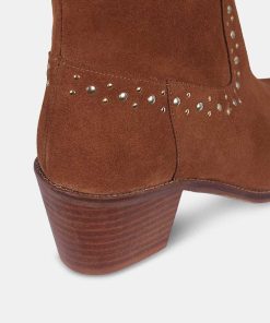 Calzadocalzado MICUIR Botines De Tacon | Cayetana Boots Ante Camel 6Cm