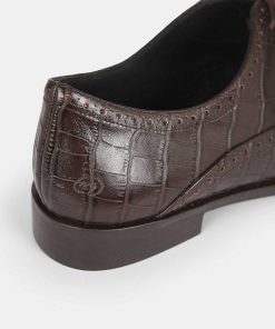 Calzadocalzado MICUIR Mocasines Y Oxford | Julieta Shoes Coco Marron 2,5Cm