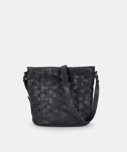 Bolsos MICUIR | Bolso Trenzado Freda Negro